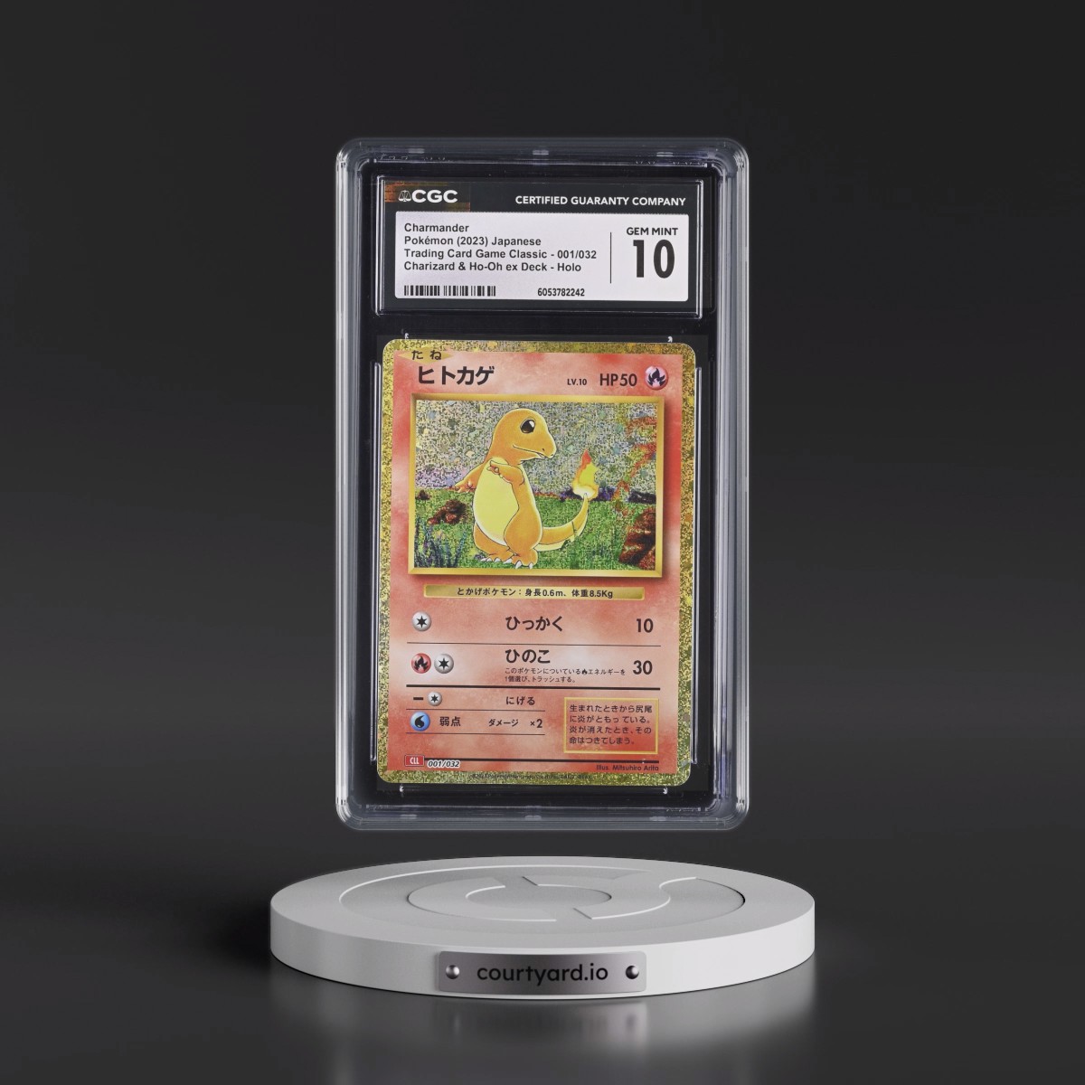2023 Trading Card Game Classic - CLF, CLL, CLK #001/032 Charmander - Charizard & Ho-Oh ex Deck - CLL Holo (CGC 10 GEM MINT)