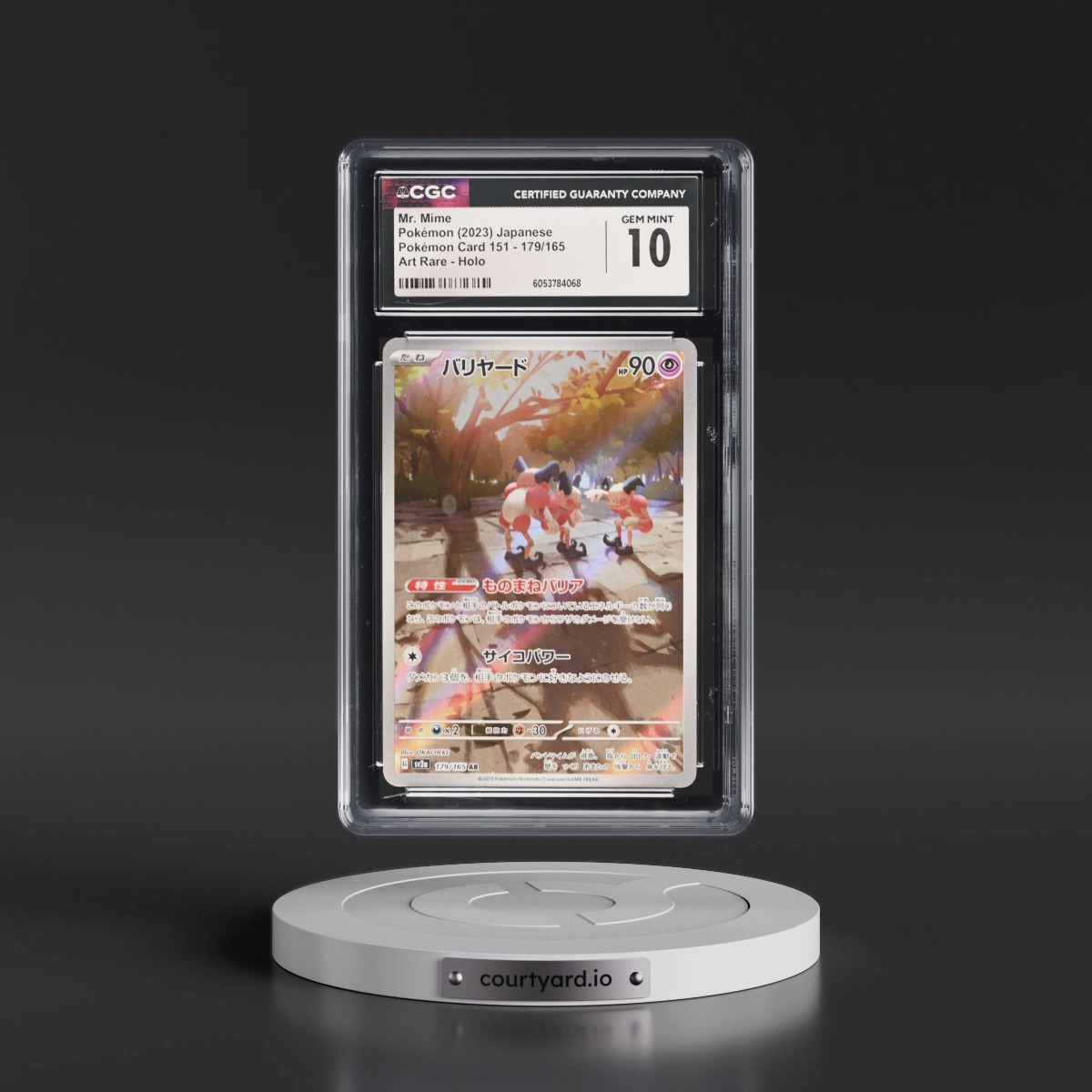 2023 Pokémon Card 151 #179/165 Mr. Mime - Art Rare Holo (CGC 10 GEM MINT)