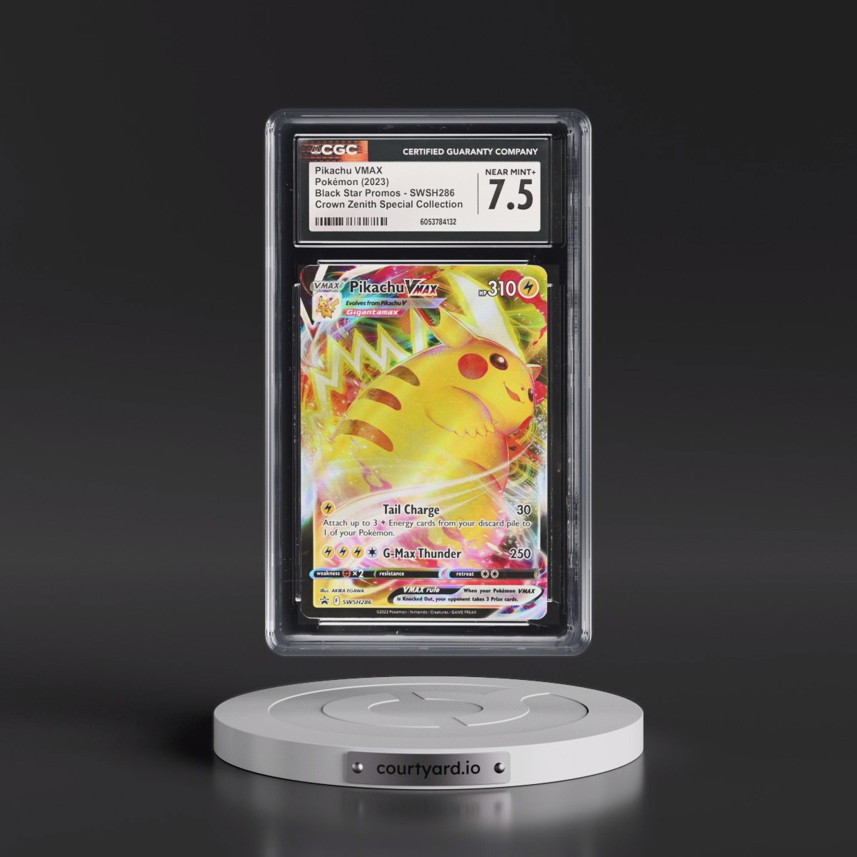 2017 Black Star Promos - Sword & Shield #SWSH286 Pikachu VMAX - Crown Zenith Special Collection (Holo) (CGC 7.5 NM+)