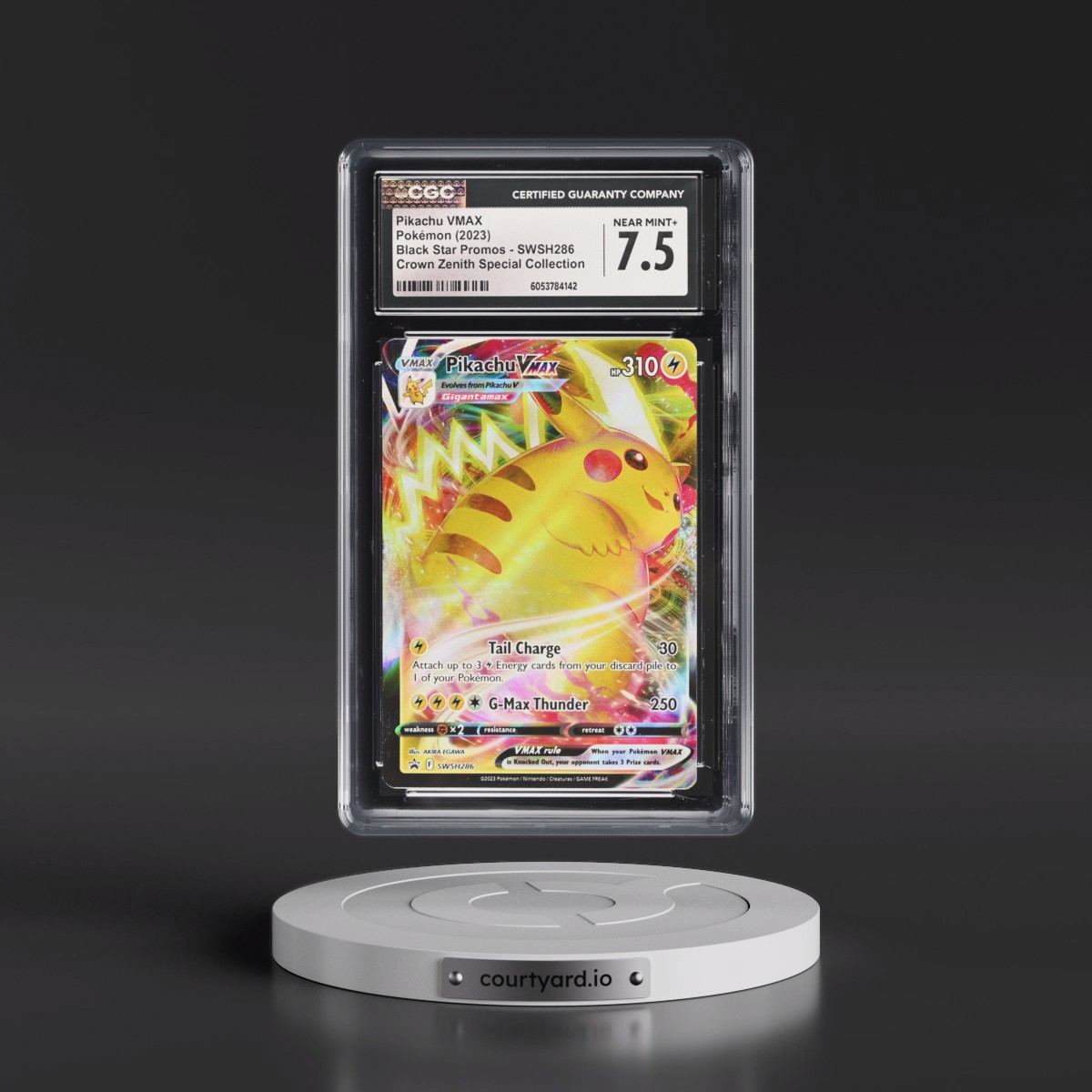 2017 Black Star Promos - Sword & Shield #SWSH286 Pikachu VMAX - Crown Zenith Special Collection (Holo) (CGC 7.5 NM+)
