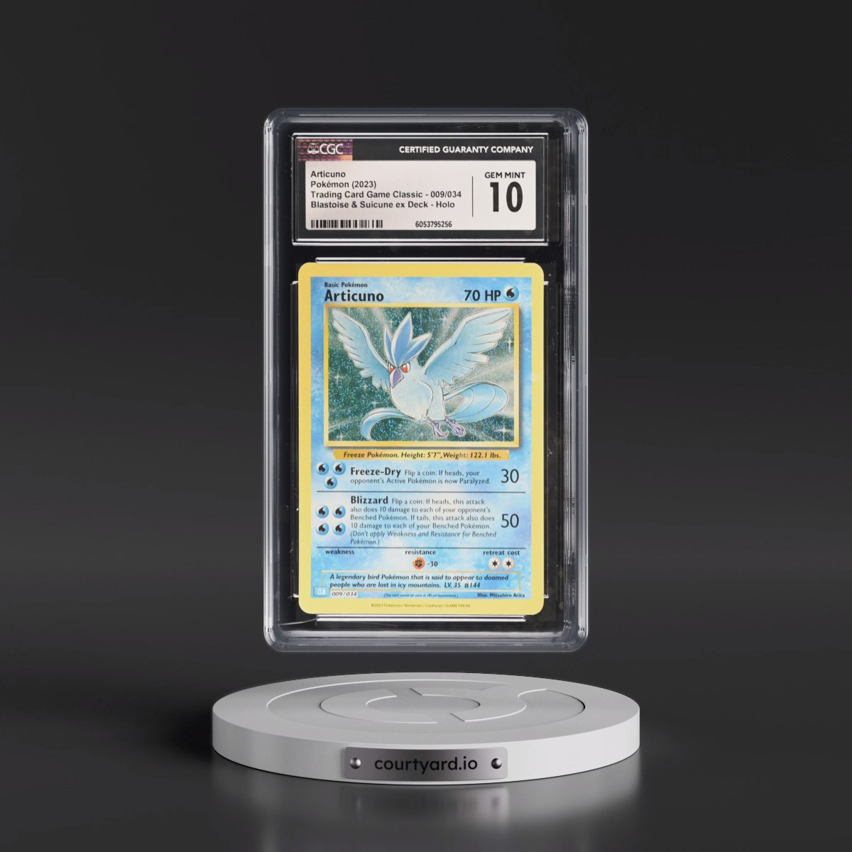 2023 Trading Card Game Classic - CLV, CLC, CLB Articuno - Blastoise & Suicune ex Deck - CLB Holo #009/034 CGC 10