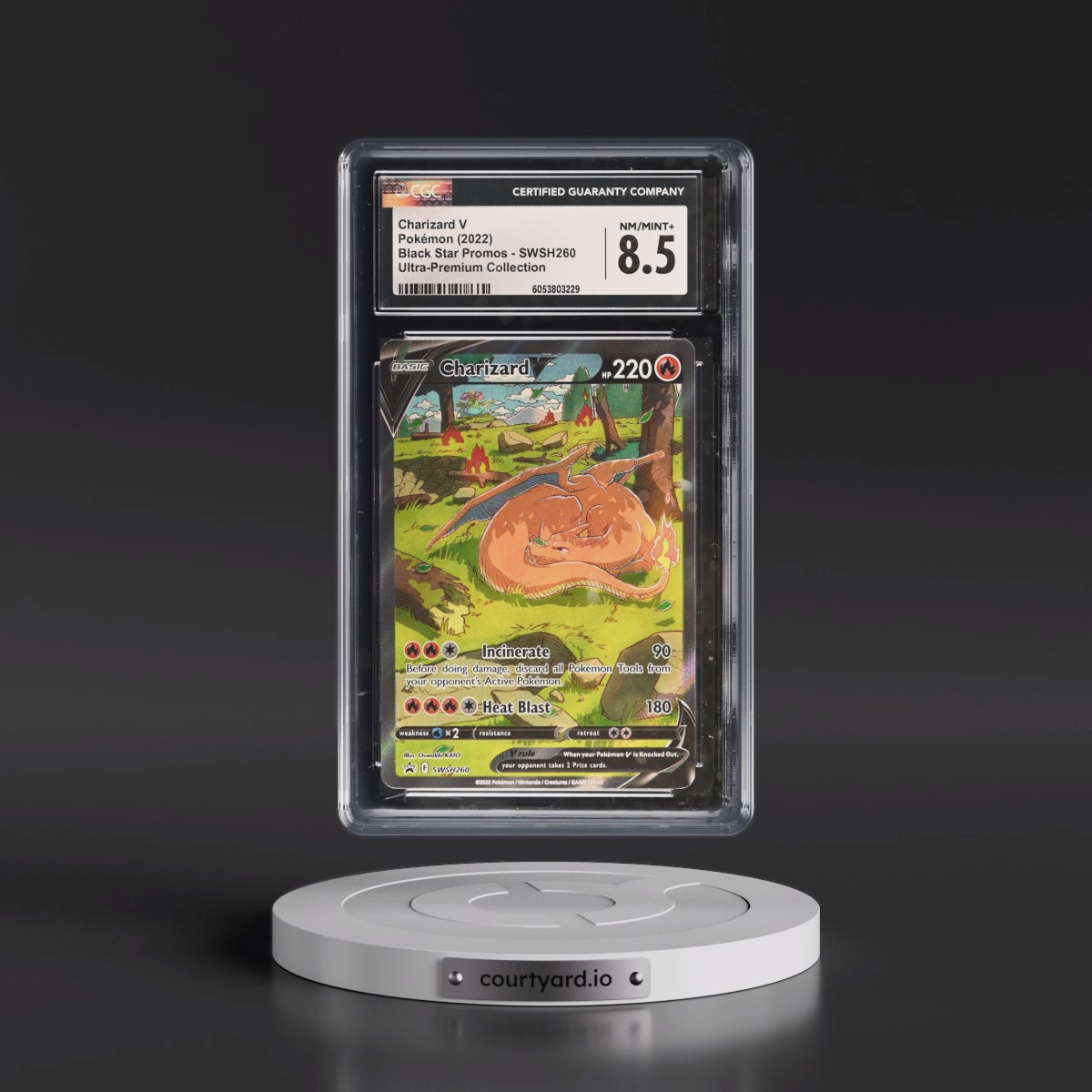 2017 Black Star Promos - Sword & Shield #SWSH260 Charizard V - Ultra-Premium Collection (Holo) (CGC 8.5 NM-MT+)
