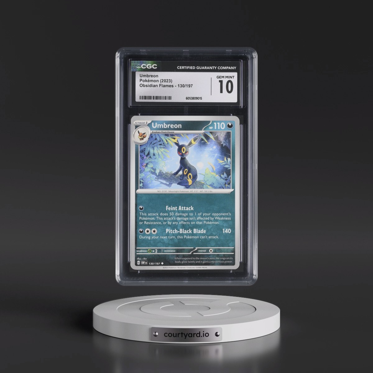 2023 Obsidian Flames - OBF EN #130/197 Umbreon (CGC 10 GEM MINT)