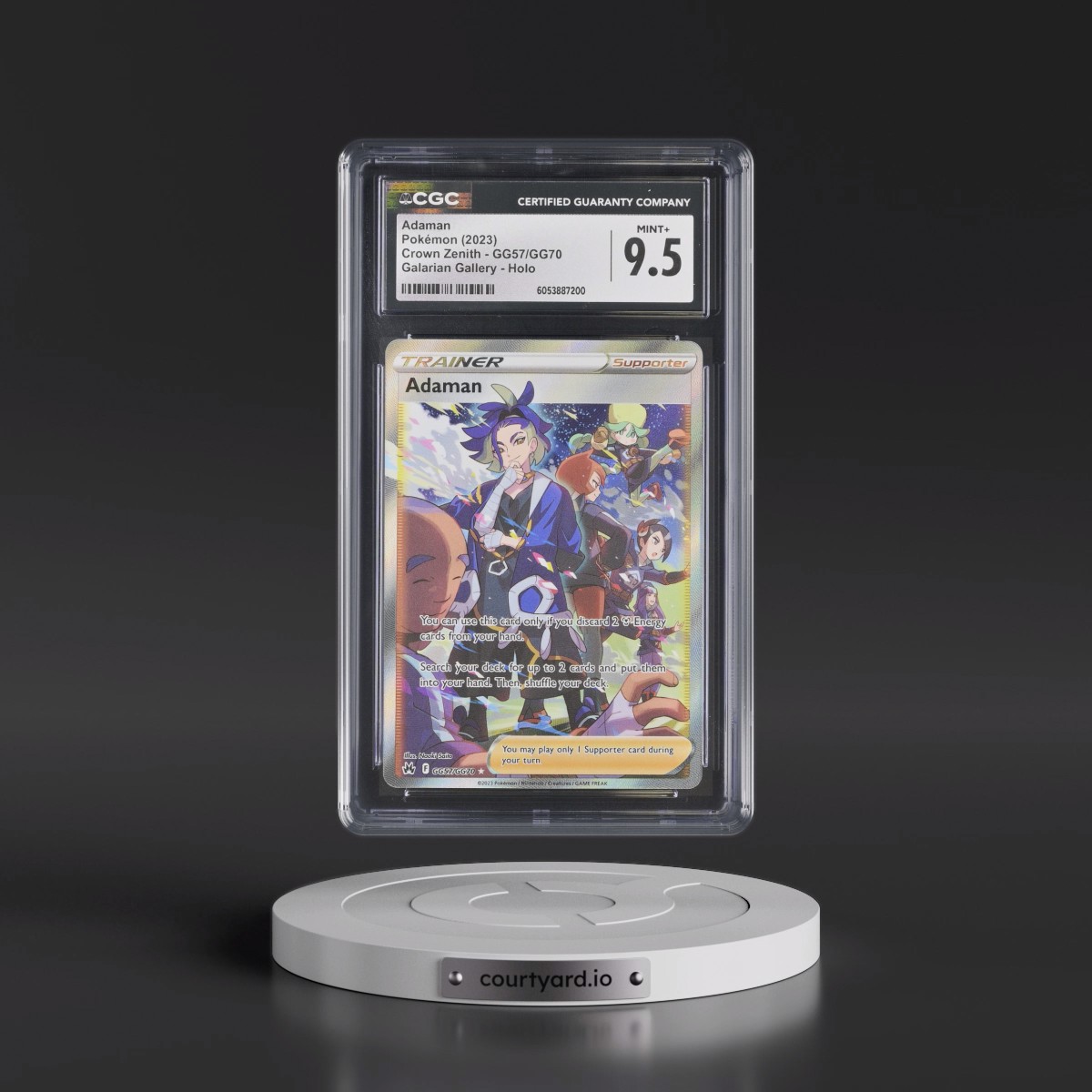 2023 Crown Zenith #GG57/GG70 Adaman - Galarian Gallery Holo (CGC 9.5 MINT+)
