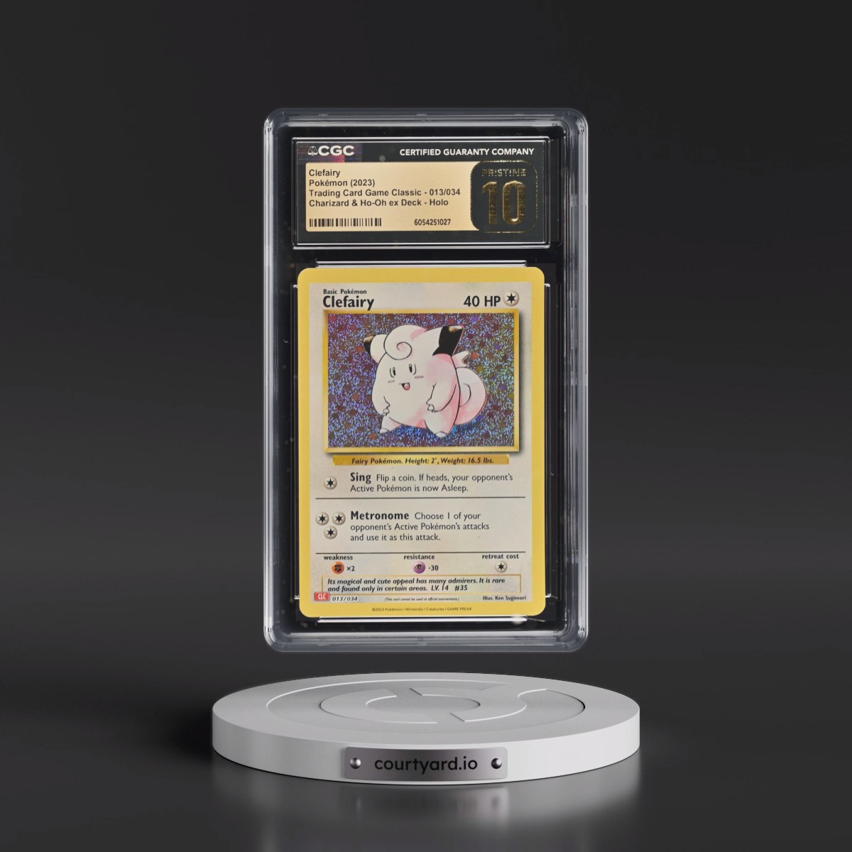 2023 Trading Card Game Classic - CLV, CLC, CLB #013/034 Clefairy - Charizard & Ho-Oh ex Deck - CLC Holo (CGC 10 PRISTINE)