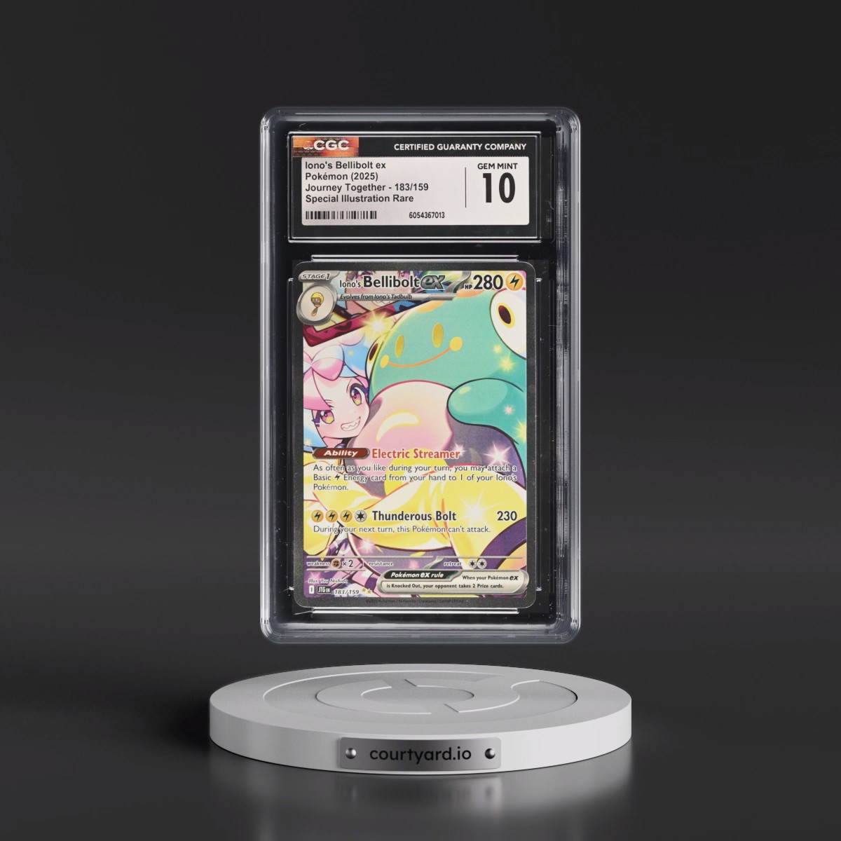 2024 Journey Together - JTG EN #183/159 Iono's Bellibolt ex - Special Illustration Rare (Holo) (CGC 10 GEM MINT)