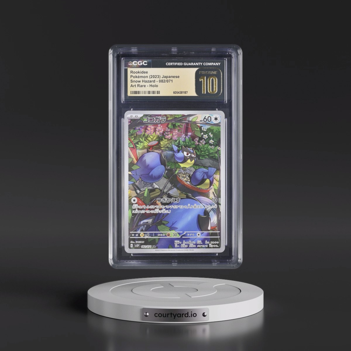 2023 Pokémon Sv2p-Snow Hazard #082 Rookidee - Art Rare (CGC 10 PRISTINE)