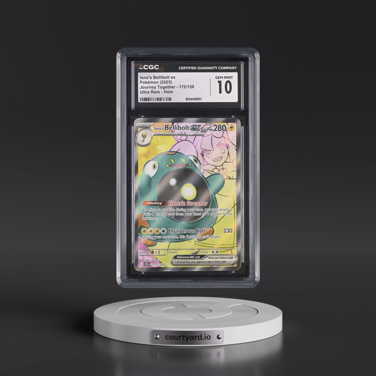 2024 Journey Together - JTG EN #172/159 Iono's Bellibolt ex - Ultra Rare Holo (CGC 10 GEM MINT)