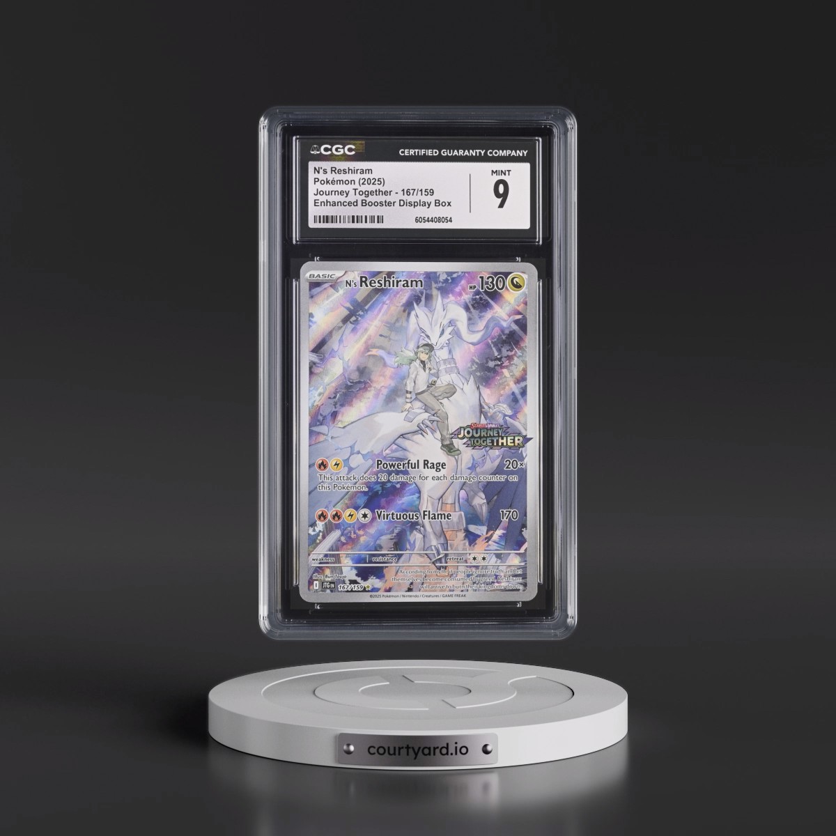 2024 Journey Together - JTG EN #167/159 N's Reshiram - Enhanced Booster Display Box (Journey Together Stamp) (Holo) (CGC 9 MINT)