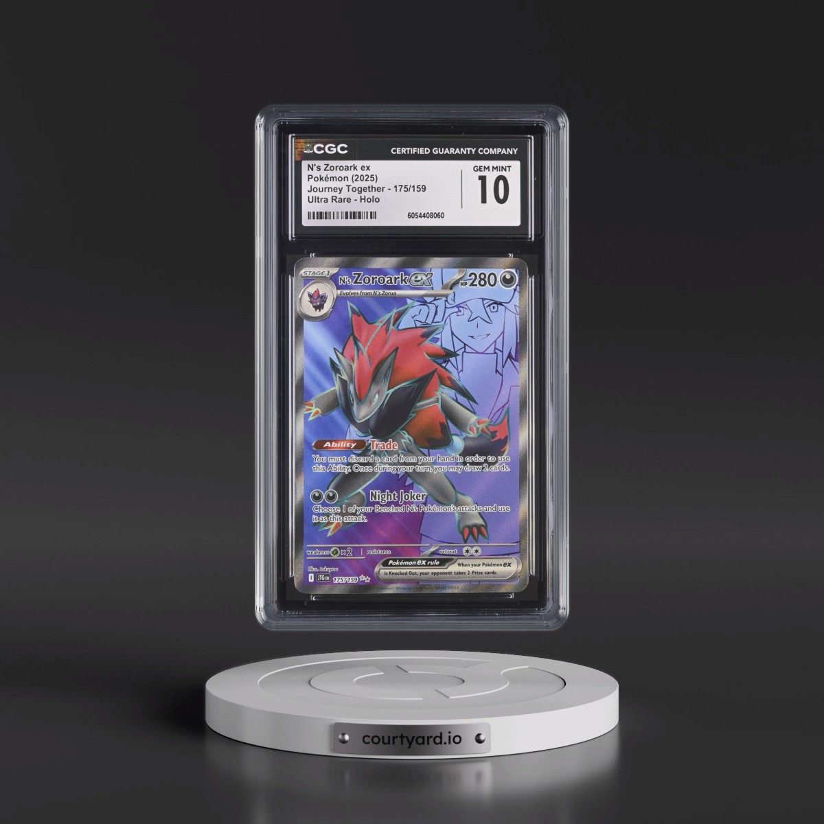 2024 Journey Together - JTG EN #175/159 N's Zoroark ex - Ultra Rare Holo (CGC 10 GEM MINT)