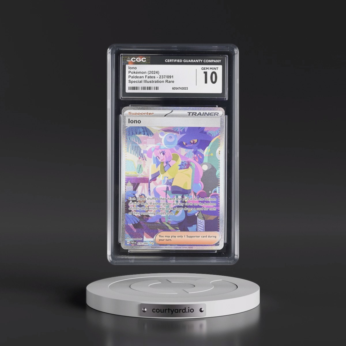 2024 Paldean Fates - PAF EN #237/091 Iono - Special Illustration Rare (Holo) (CGC 10 GEM MINT)