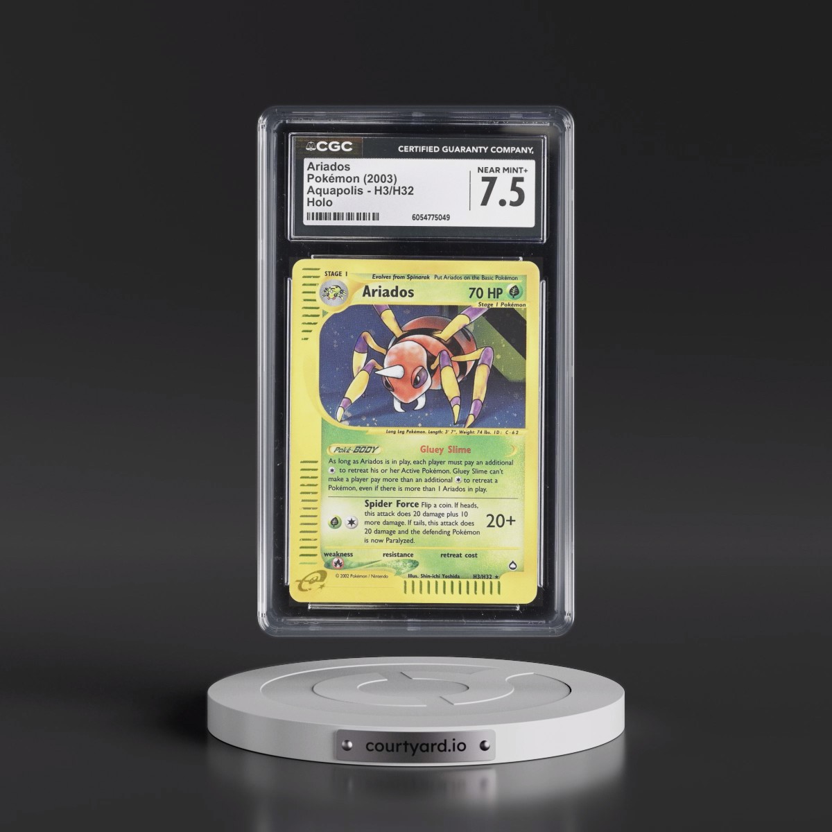 2003 Aquapolis #H3/H32 Ariados - Holo (CGC 7.5 NM+)