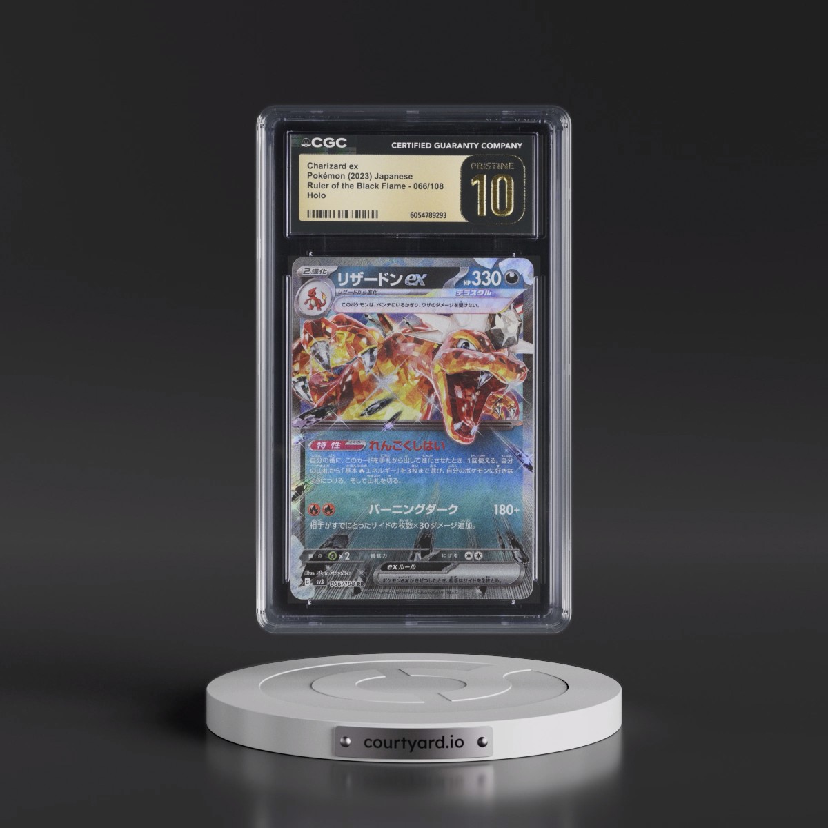 2023 Ruler of the Black Flame #066/108 Charizard ex - Holo (CGC 10 PRISTINE)