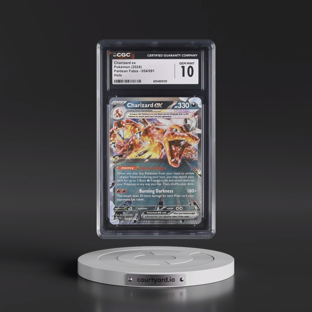 2024 Paldean Fates - PAF EN #054/091 Charizard ex - Holo (CGC 10 GEM MINT)