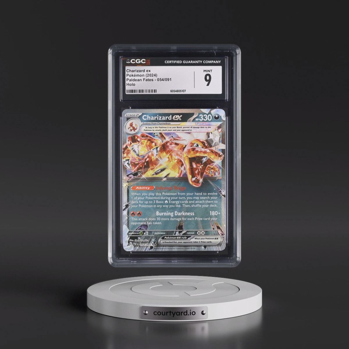 2024 Paldean Fates - PAF EN #054/091 Charizard ex - Holo (CGC 9 MINT)