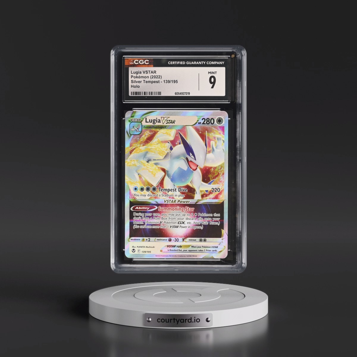2022 Silver Tempest #139/195 Lugia VSTAR - Holo (CGC 9 MINT)