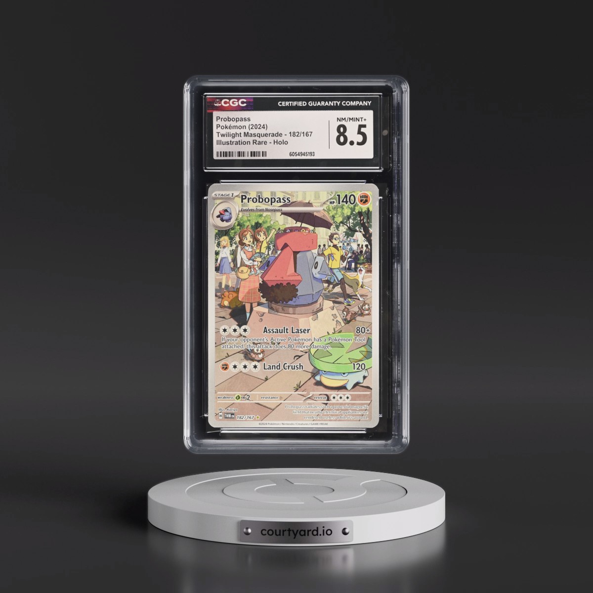 2024 Twilight Masquerade - TWM EN #182/167 Probopass - Illustration Rare Holo (CGC 8.5 NM-MT+)