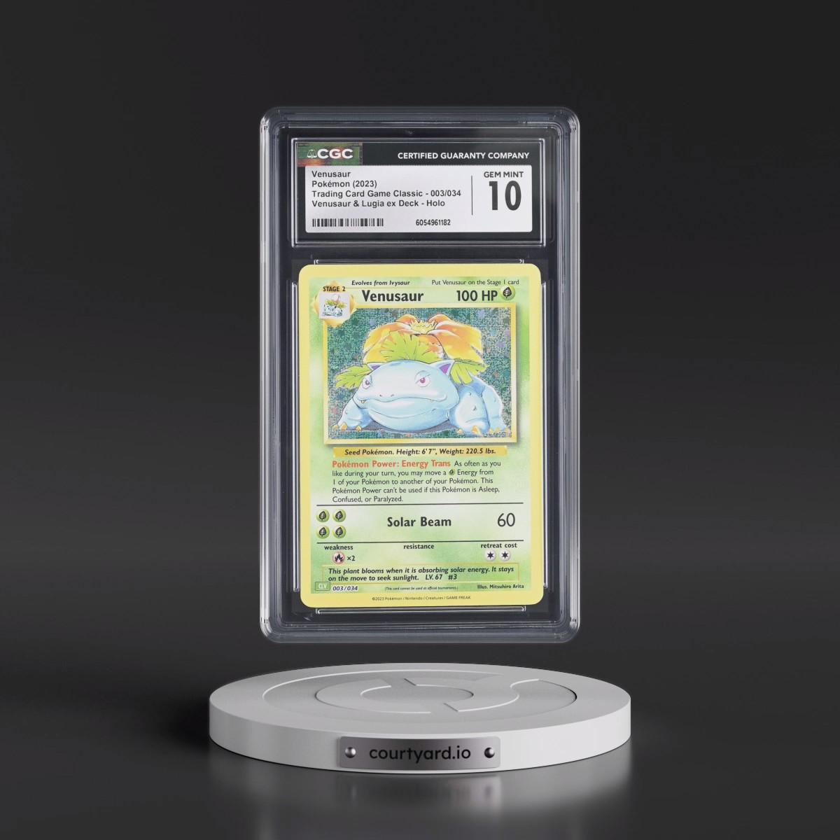 2023 Pokémon CLV-Trading Card Game Classic Venusaur & Lugia EX Deck #003 Venusaur (CGC 10 GEM MINT)