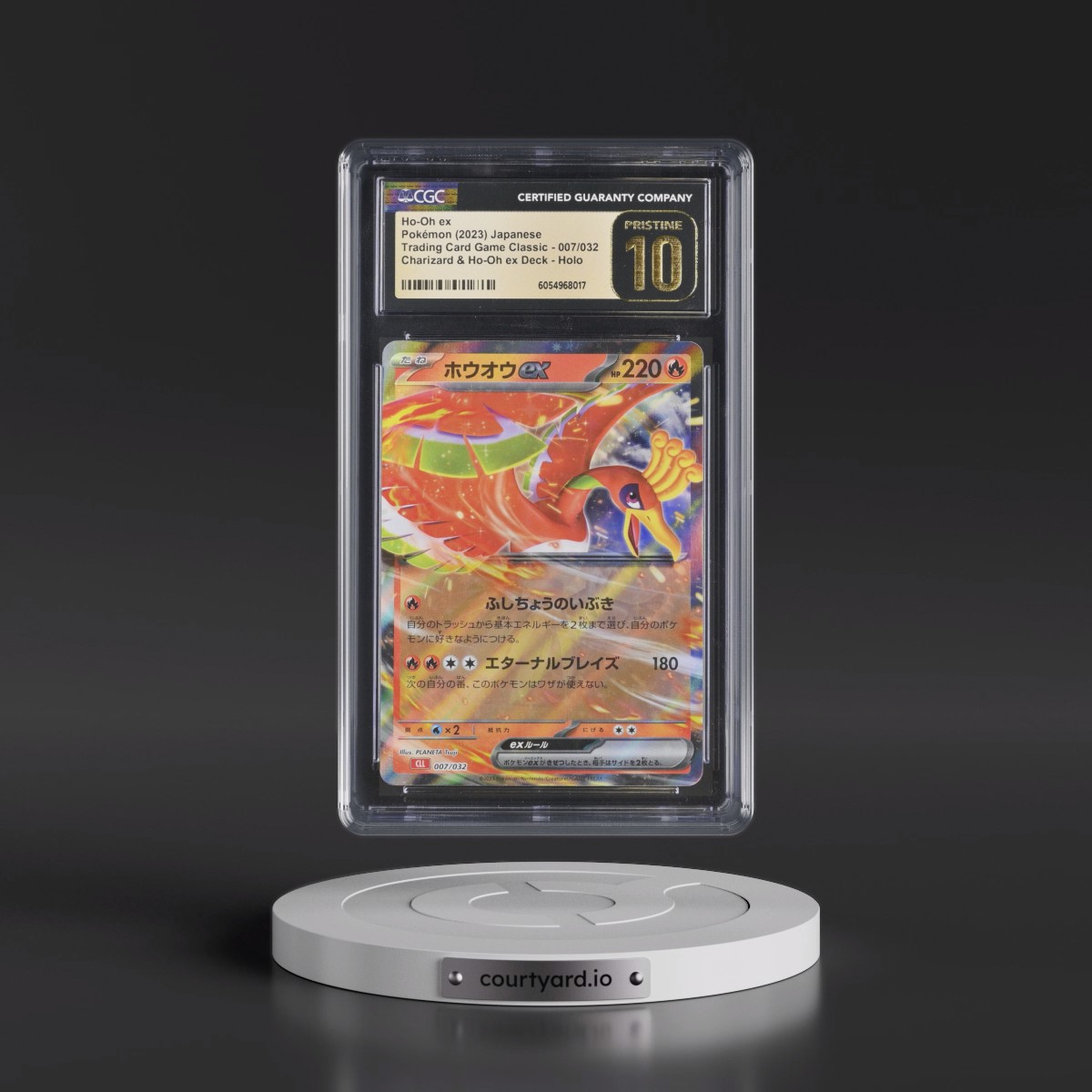 2023 Trading Card Game Classic - CLF, CLL, CLK #007/032 Ho-Oh ex - Charizard & Ho-Oh ex Deck - CLL Holo (CGC 10 PRISTINE)