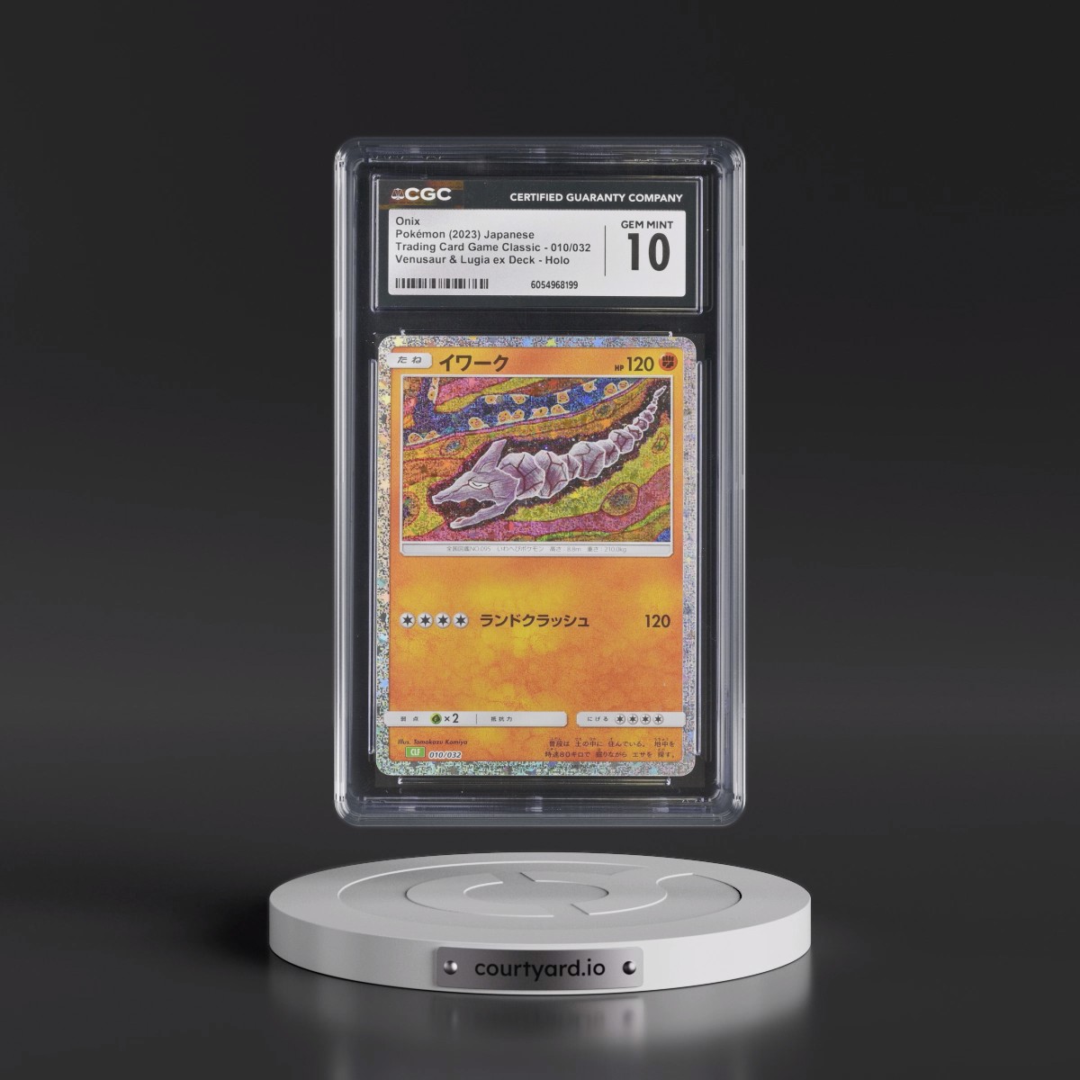 2023 Trading Card Game Classic - CLF, CLL, CLK #010/032 Onix - Venusaur & Lugia ex Deck - CLF Holo (CGC 10 GEM MINT)