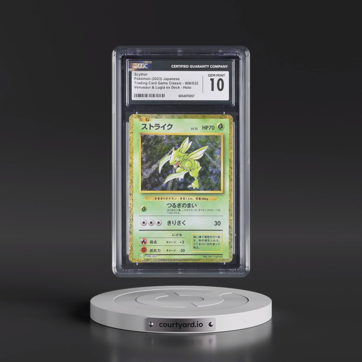 2023 Trading Card Game Classic - CLF, CLL, CLK #006/032 Scyther - Venusaur & Lugia ex Deck - CLF Holo (CGC 10 GEM MINT)