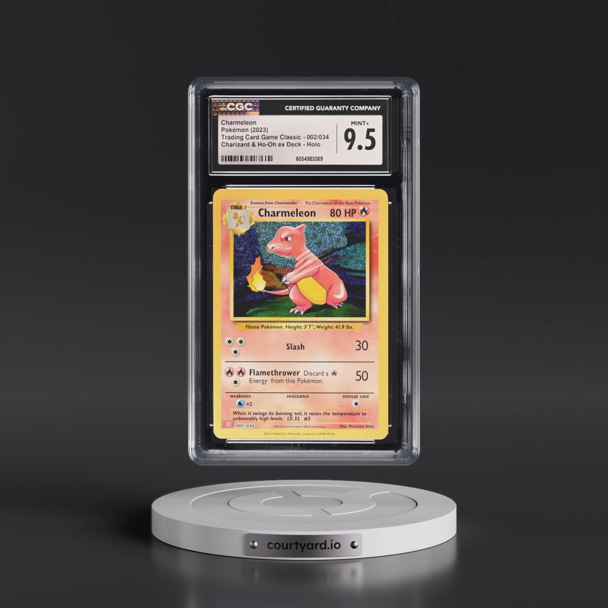 2023 Trading Card Game Classic - CLV, CLC, CLB #002/034 Charmeleon - Charizard & Ho-Oh ex Deck - CLC Holo (CGC 9.5 MINT+)