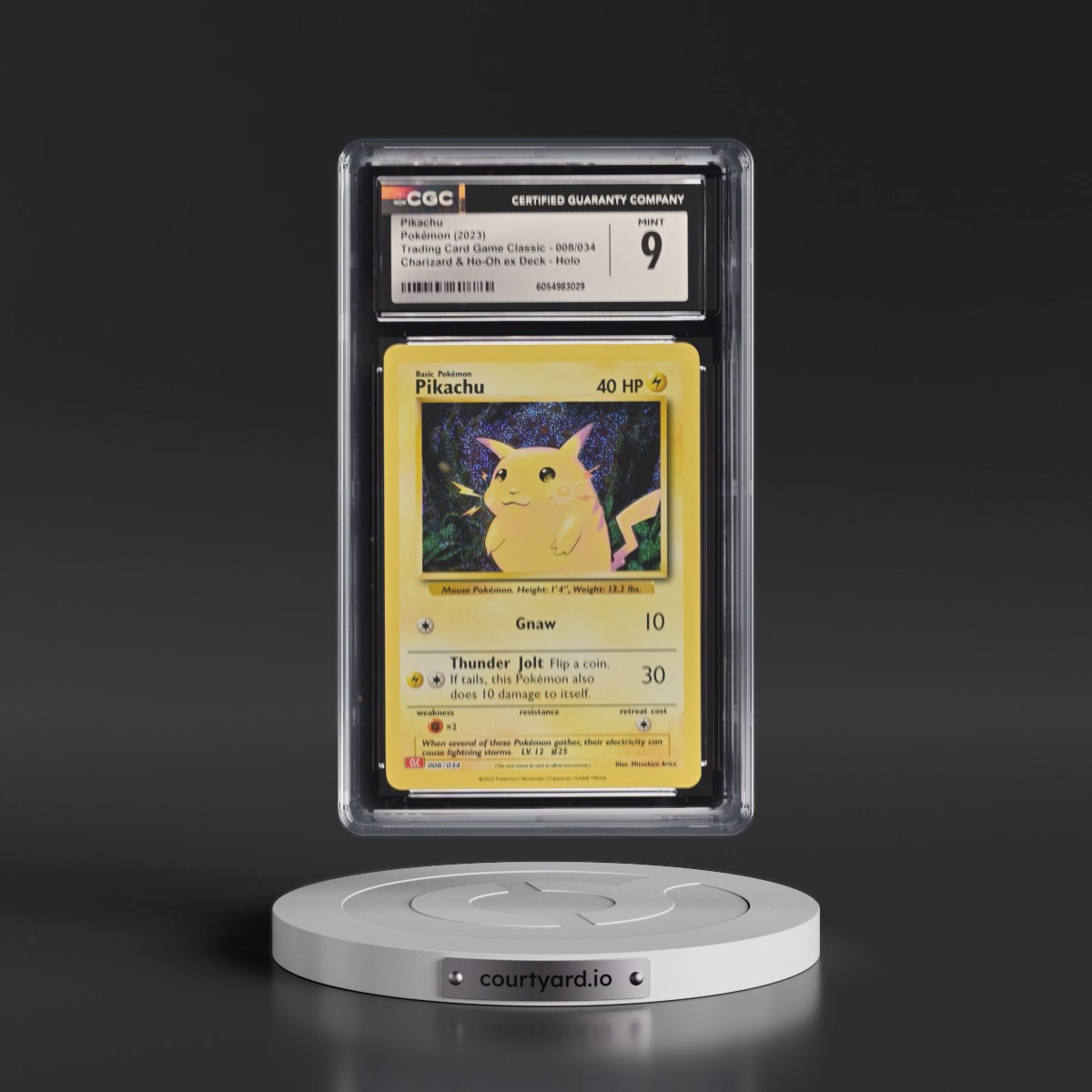 2023 Trading Card Game Classic - CLV, CLC, CLB #008/034 Pikachu - Charizard & Ho-Oh ex Deck - CLC Holo (CGC 9 MINT)