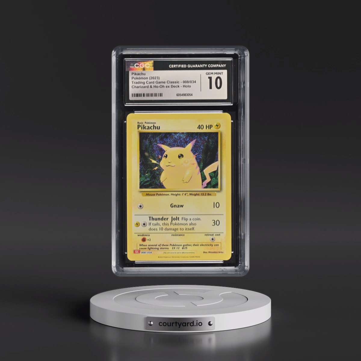 2023 Trading Card Game Classic - CLV, CLC, CLB #008/034 Pikachu - Charizard & Ho-Oh ex Deck - CLC Holo (CGC 10 GEM MINT)