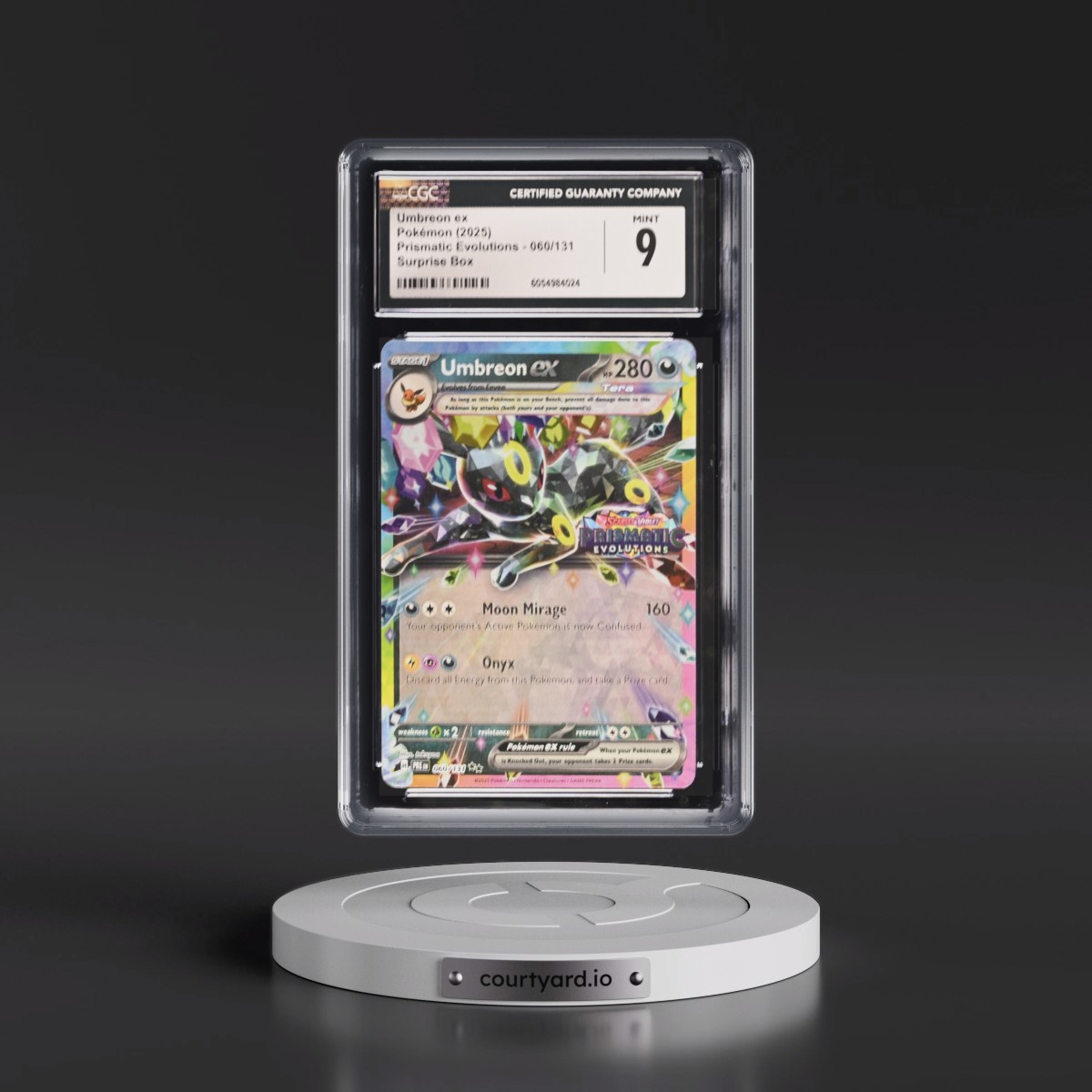 2024 Prismatic Evolutions - PRE EN #060/131 Umbreon ex - Surprise Box (Prismatic Evolutions Stamp) (Holo) (CGC 9 MINT)