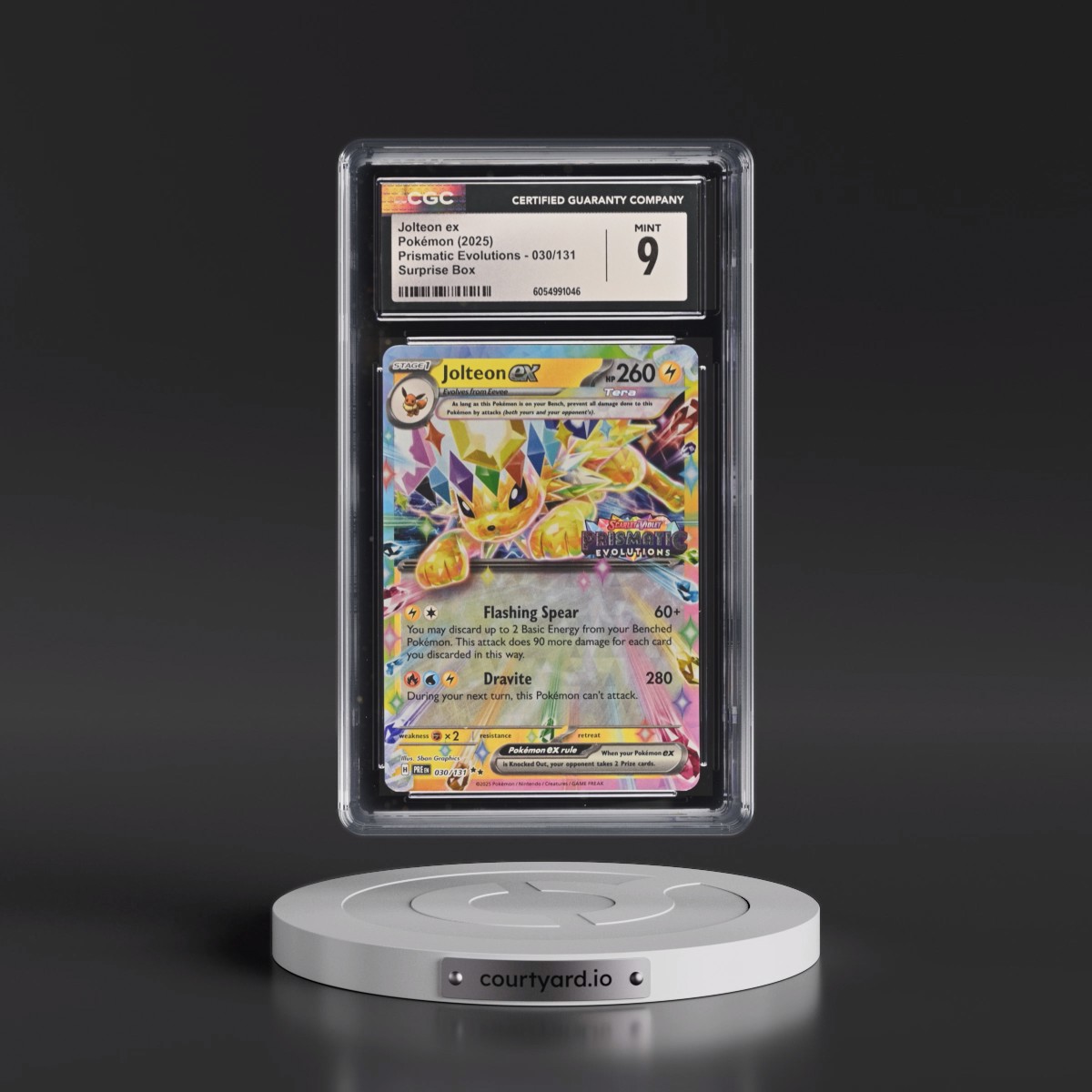 2024 Prismatic Evolutions - PRE EN #030/131 Jolteon ex - Surprise Box (Prismatic Evolutions Stamp) (Holo) (CGC 9 MINT)