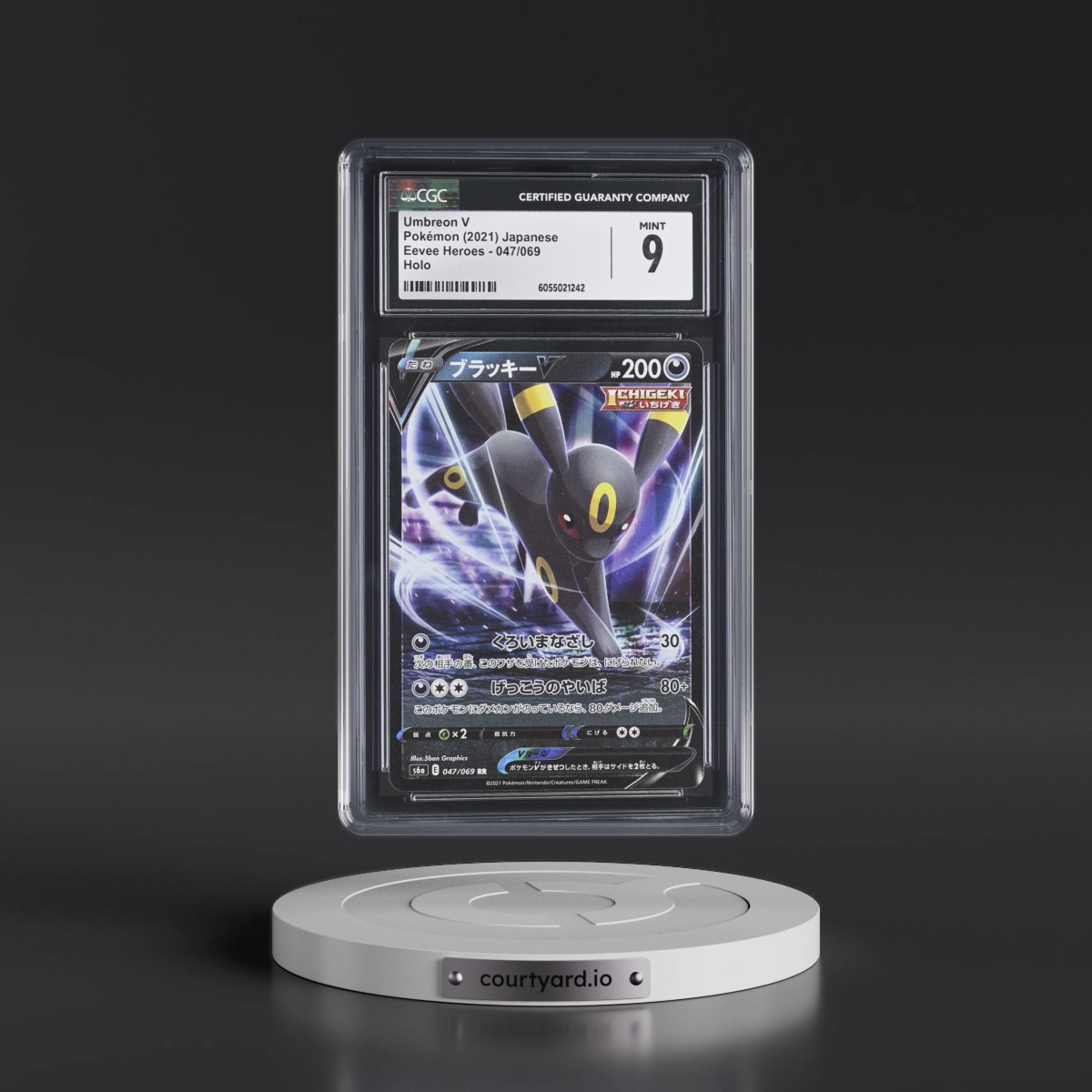 2021 Eevee Heroes #047/069 Umbreon V - Holo (CGC 9 MINT)
