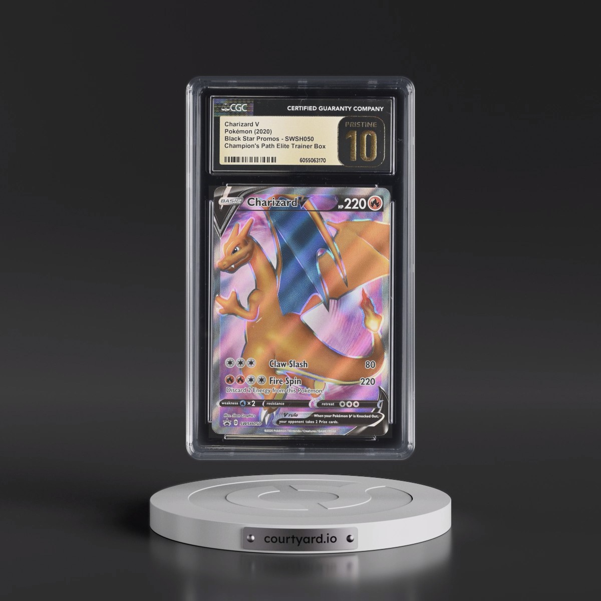 2017 Black Star Promos - Sword & Shield #SWSH050 Charizard V - Champion's Path Elite Trainer Box (Holo) (CGC 10 PRISTINE)
