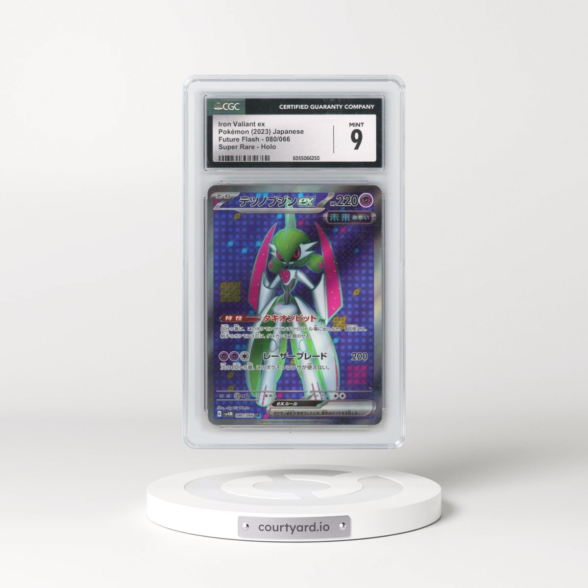 2023 Future Flash #080/066 Iron Valiant ex - Super Rare Holo (CGC 9 MINT)