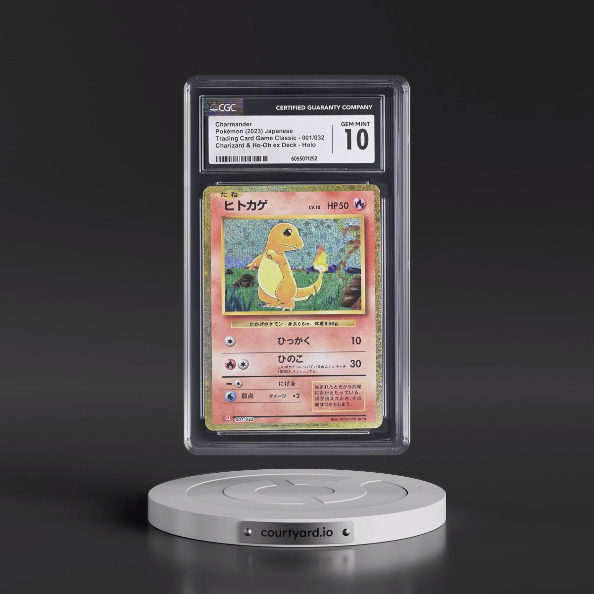 2023 Trading Card Game Classic - CLF, CLL, CLK #001/032 Charmander - Charizard & Ho-Oh ex Deck - CLL Holo (CGC 10 GEM MINT)