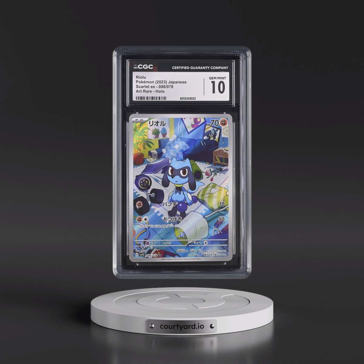 2023 Scarlet ex #086/078 Riolu - Art Rare Holo (CGC 10 GEM MINT)