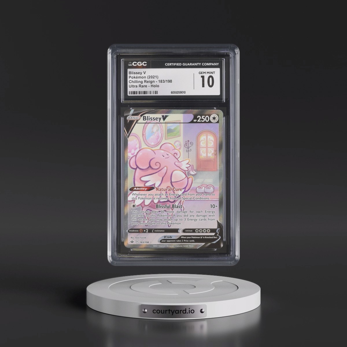 2021 Chilling Reign #183/198 Blissey V - Ultra Rare Holo (CGC 10 GEM MINT)