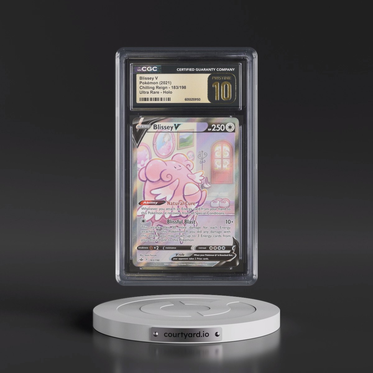 2021 Chilling Reign #183/198 Blissey V - Ultra Rare Holo (CGC 10 PRISTINE)