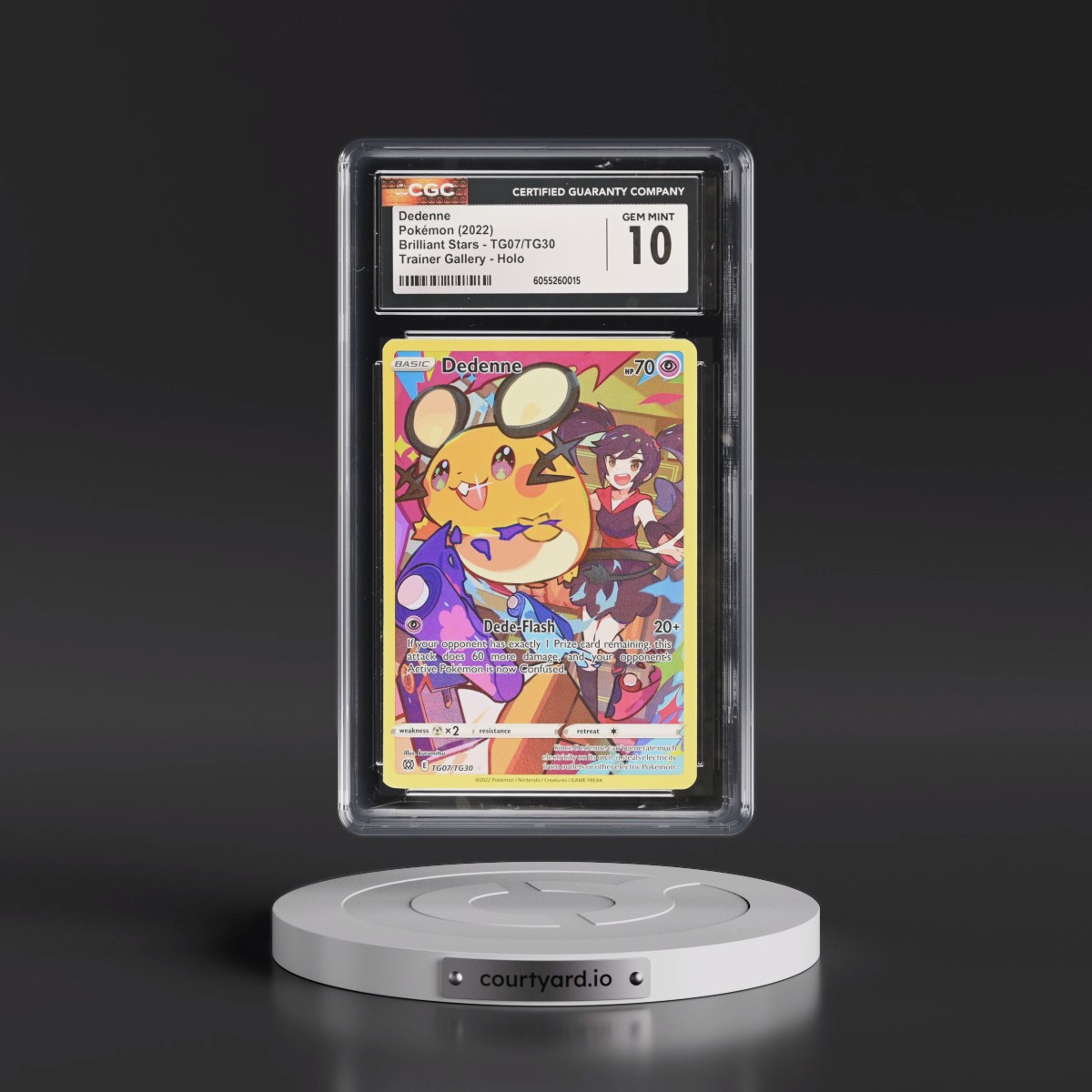 2022 Brilliant Stars #TG07/TG30 Dedenne - Character Rare (CGC 10 GEM MINT)