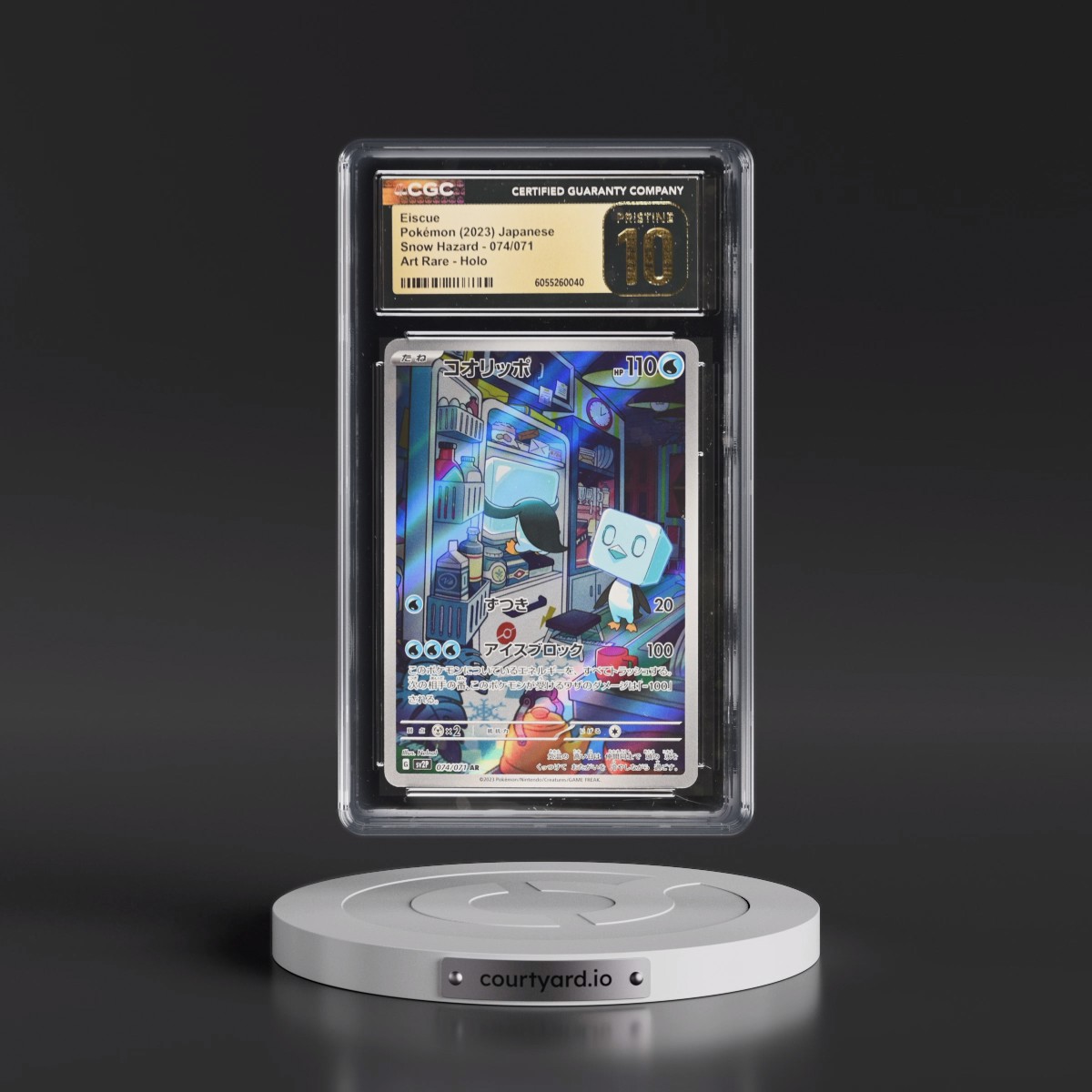 2023 Pokémon Sv2p-Snow Hazard #074 Eiscue - Art Rare (CGC 10 PRISTINE)