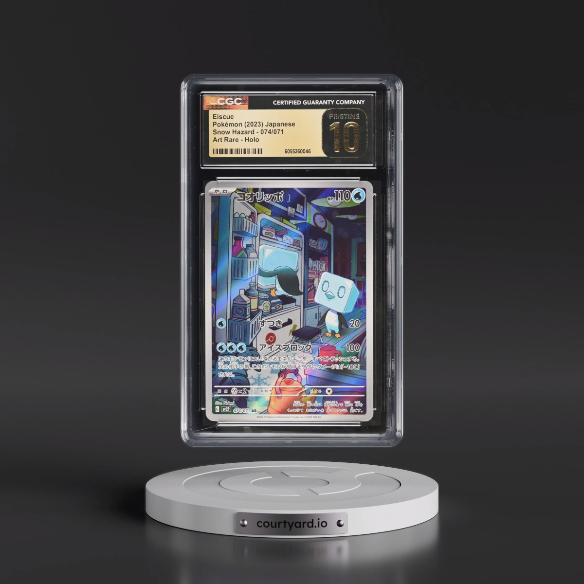 2023 Pokémon Sv2p-Snow Hazard #074 Eiscue - Art Rare (CGC 10 PRISTINE)