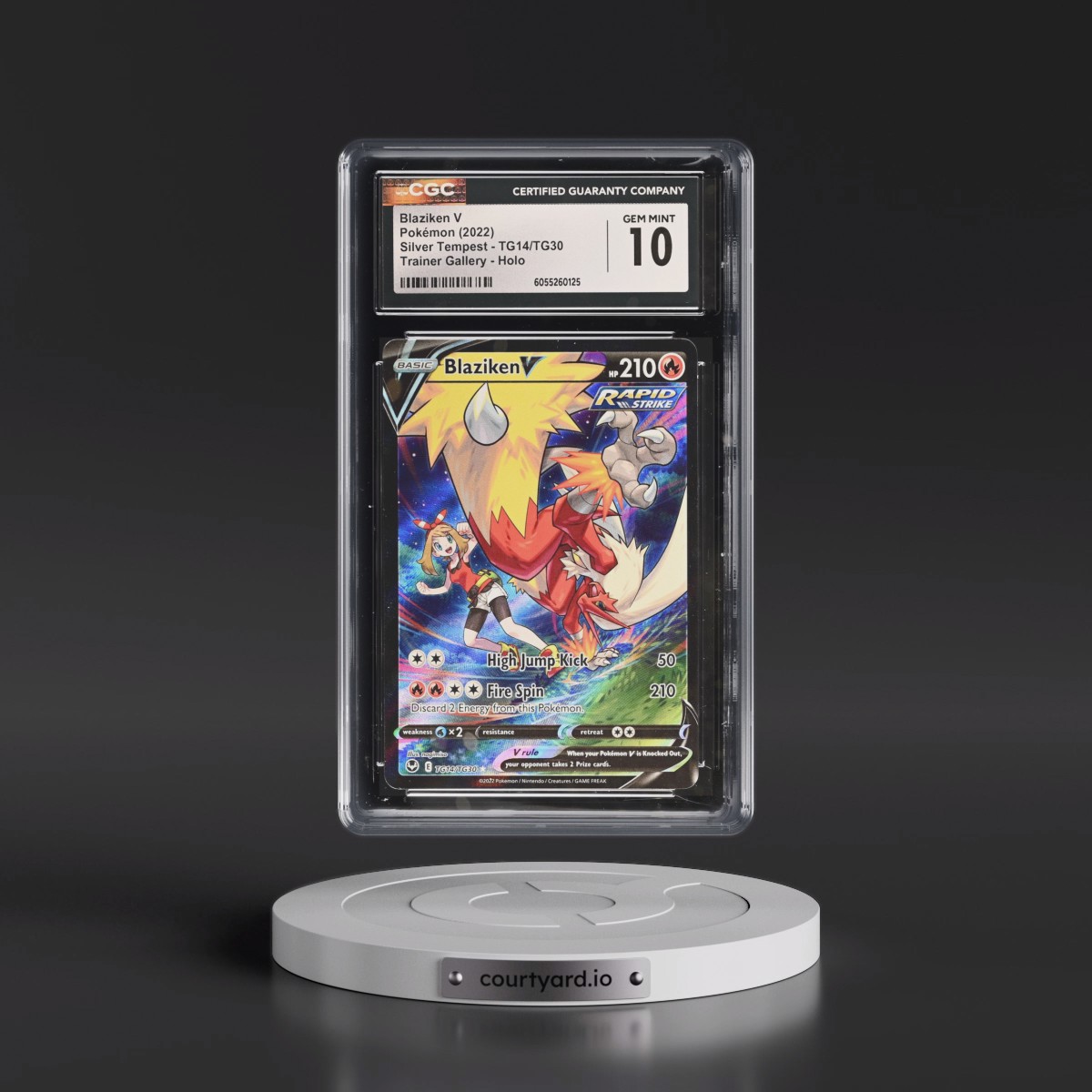 2022 Silver Tempest #TG14/TG30 Blaziken V - Trainer Gallery Holo (CGC 10 GEM MINT)