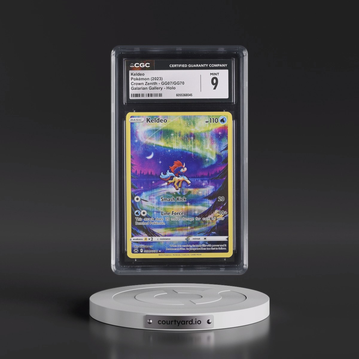 2023 Crown Zenith #GG07/GG70 Keldeo - Galarian Gallery Holo (CGC 9 MINT)