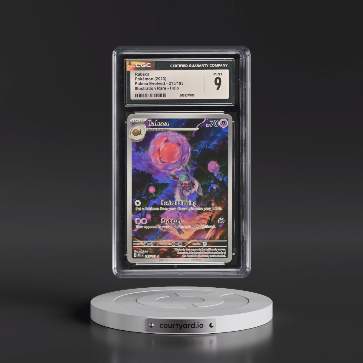 2023 Paldea Evolved - PAL EN #215/193 Rabsca - Illustration Rare Holo (CGC 9 MINT)
