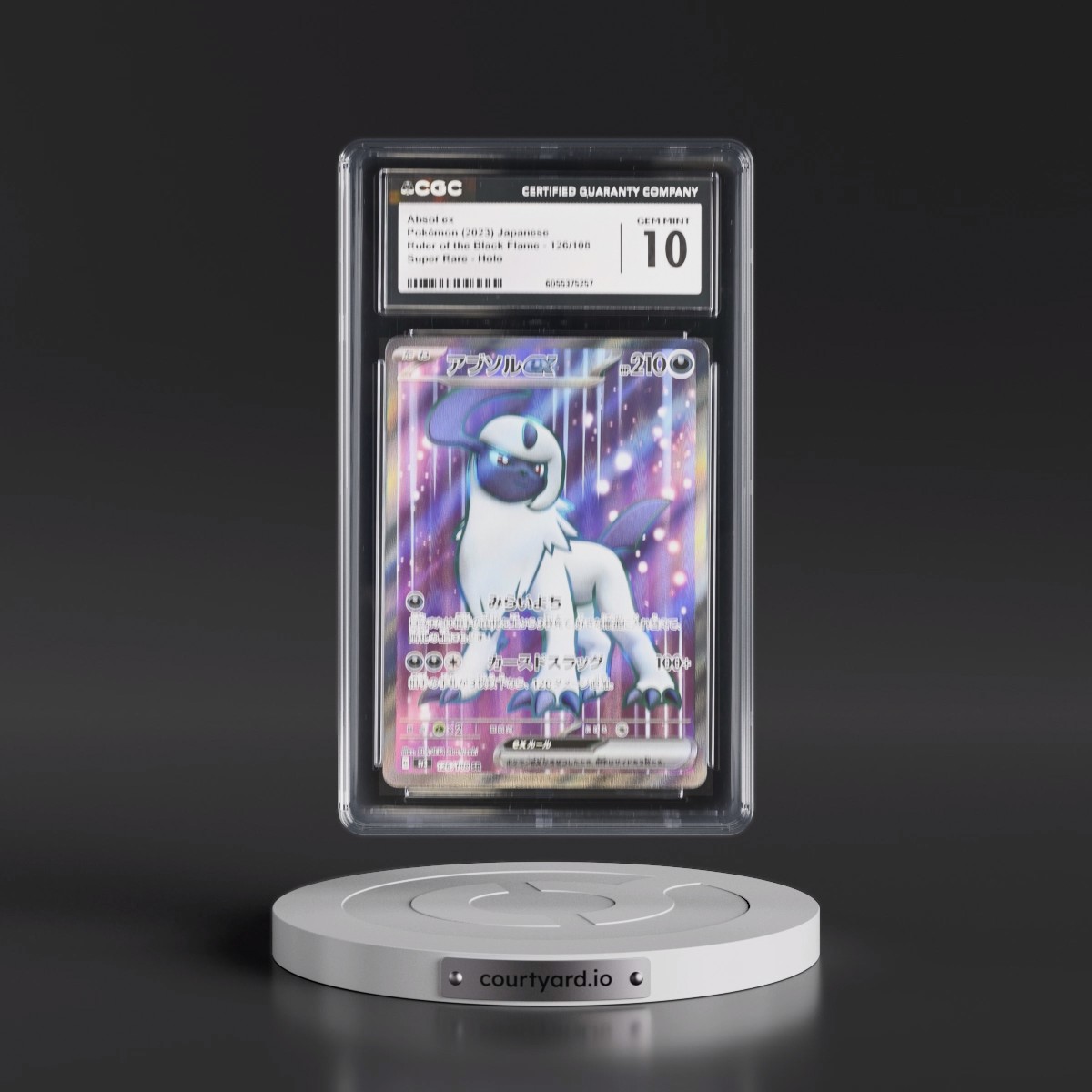 2023 Ruler of the Black Flame #126/108 Absol ex - Super Rare Holo (CGC 10 GEM MINT)