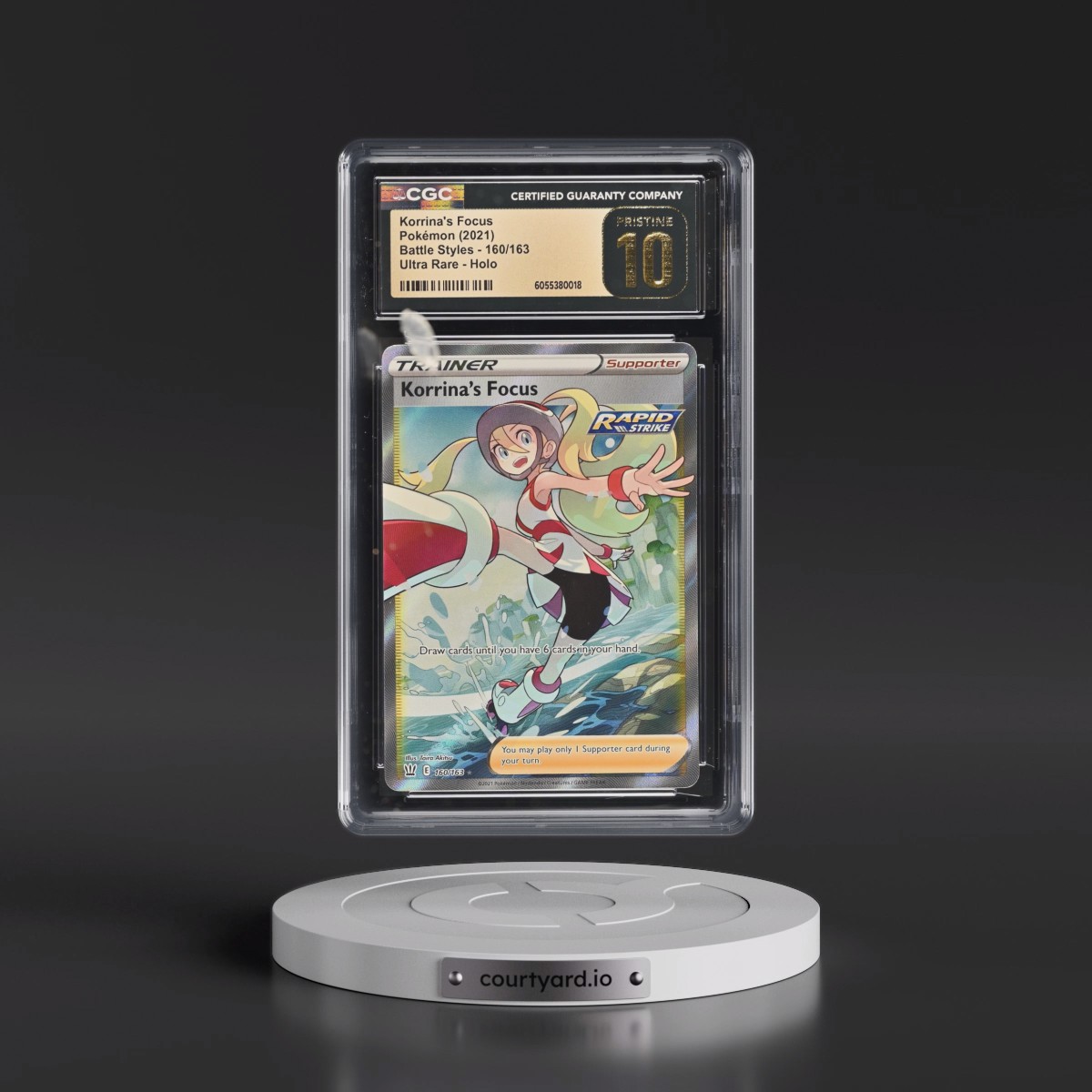 2021 Battle Styles #160/163 Korrina's Focus - Ultra Rare Holo (CGC 10 PRISTINE)