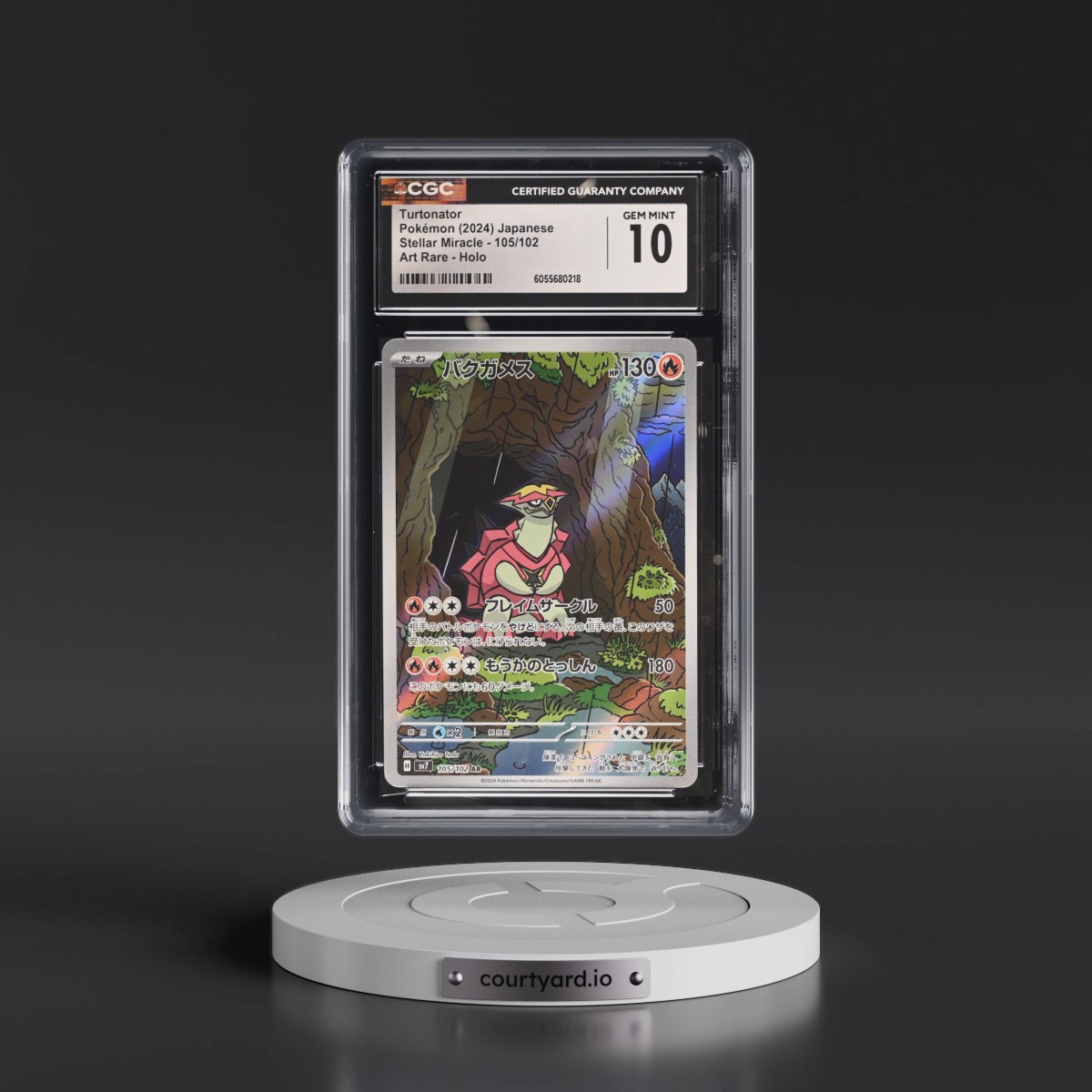 2024 Stellar Miracle #105/102 Turtonator - Art Rare Holo (CGC 10 GEM MINT)