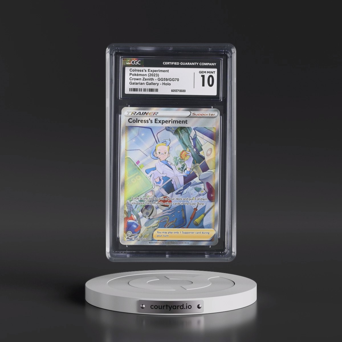 2023 Crown Zenith #GG59/GG70 Colress's Experiment - Galarian Gallery Holo (CGC 10 GEM MINT)