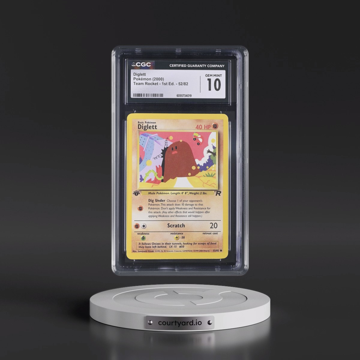 2000 Team Rocket #52/82 Diglett - 1st Edition 1st Edition (CGC 10 GEM MINT)