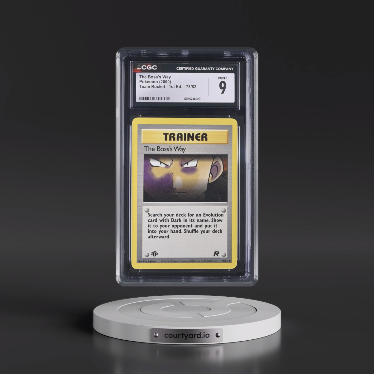 2000 Team Rocket #73/82 The Boss's Way - 1st Edition 1st Edition (CGC 9 MINT)