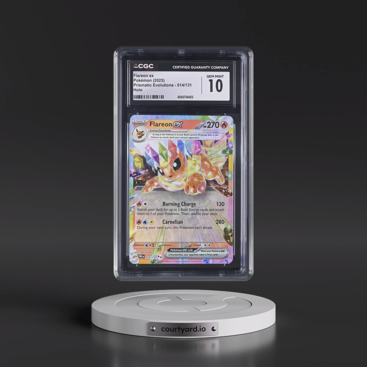 2024 Prismatic Evolutions - PRE EN #014/131 Flareon ex - Holo (CGC 10 GEM MINT)